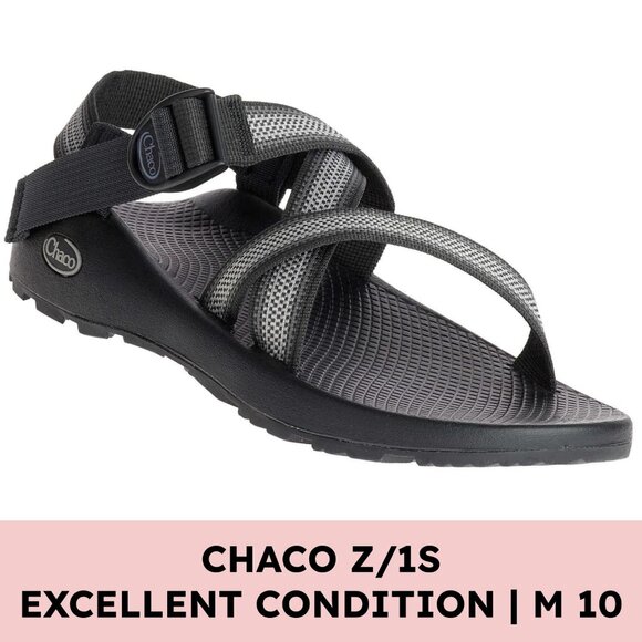 Chaco Other - 🌲 Chaco Z/1 Classic Adjustable Strap Sandals — Black/Grey (Men’s 10)